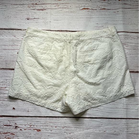 NWT Madewell Thompson Shorts in in Soft Embroidery Ivory Sz 8 - Picture 7 of 11